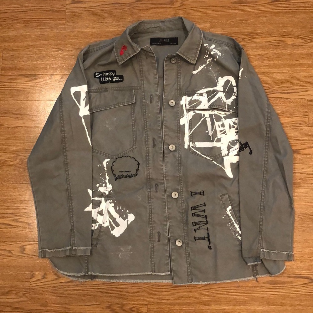 Zara embroidered jacket